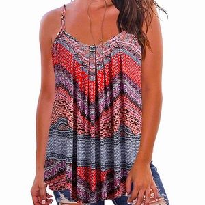 Long vest flowy tank top